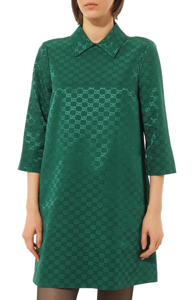 Платье из хлопка и вискозы GUCCI, арт. 681381 ZAHMD, фото 3