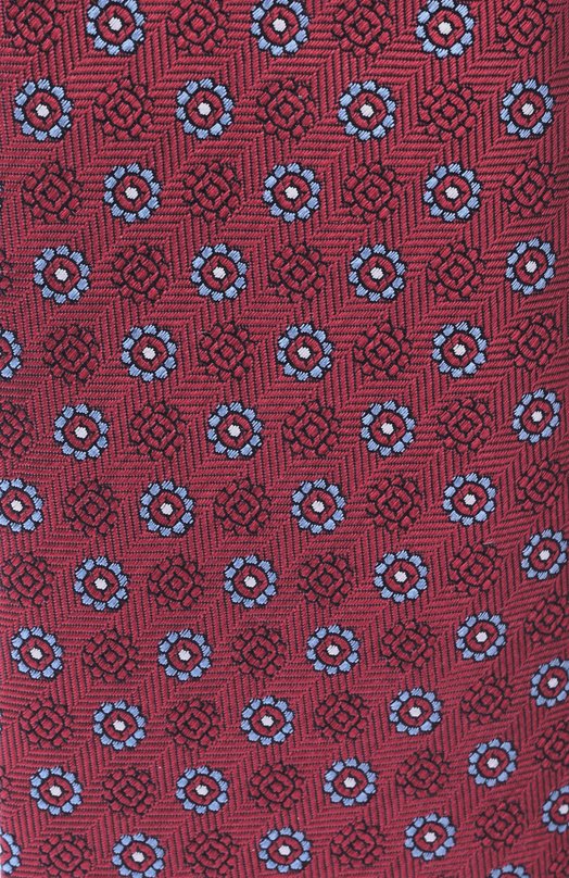 Шелковый галстук Canali 18/HJ04566 Красный  18/HJ04566 Фото 4