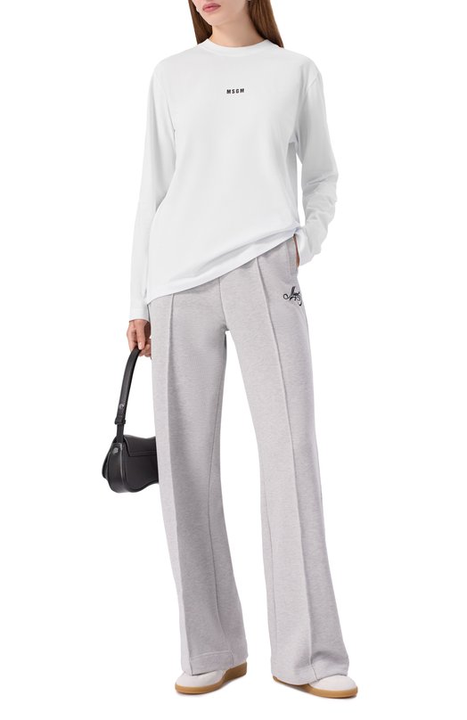 Хлопковые брюки MSGM 3941MDP71/257793 Серый  3941MDP71/257793 Фото 2