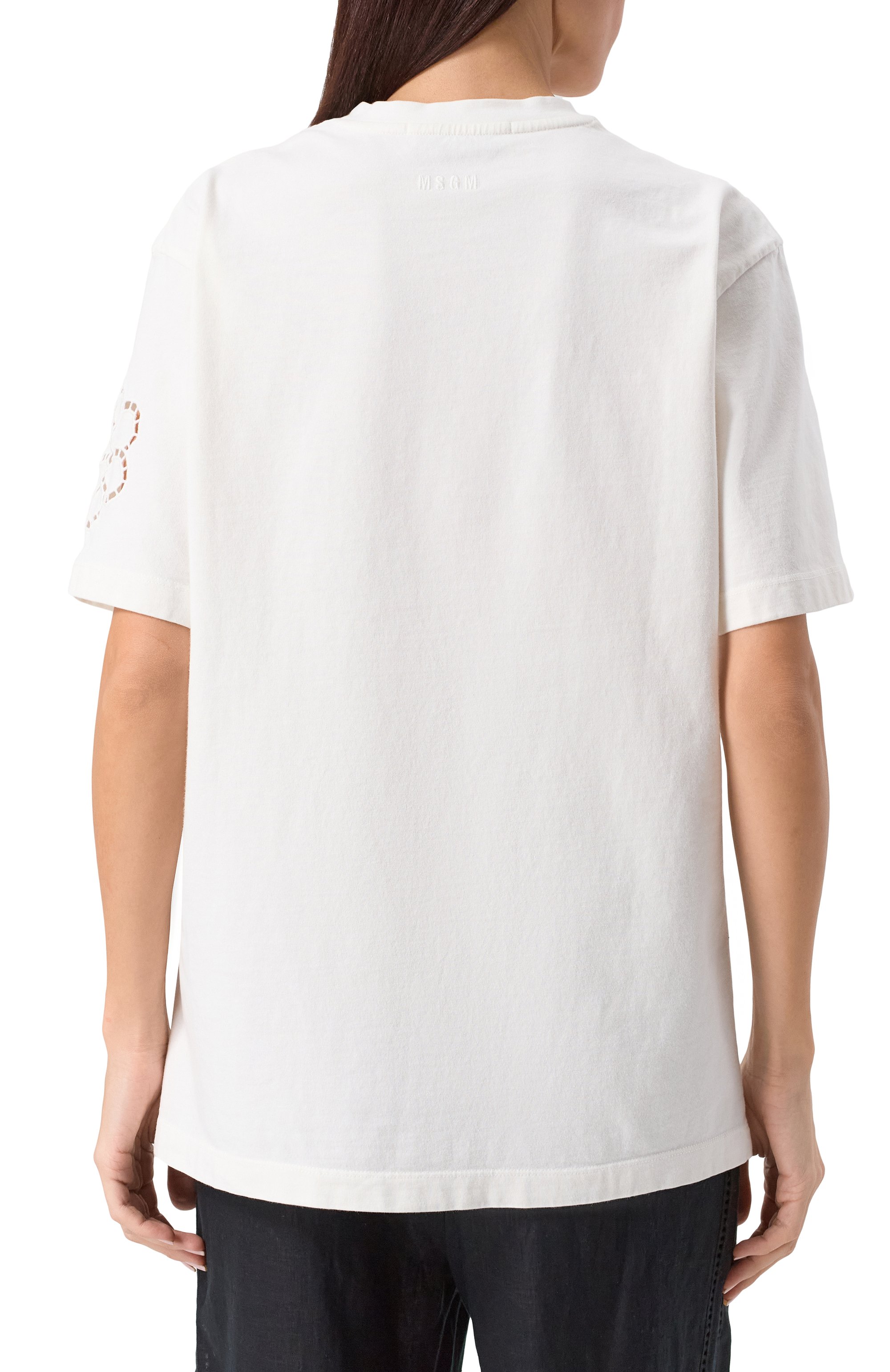 Хлопковая футболка MSGM, арт. 3841MDM128/257091, фото 4