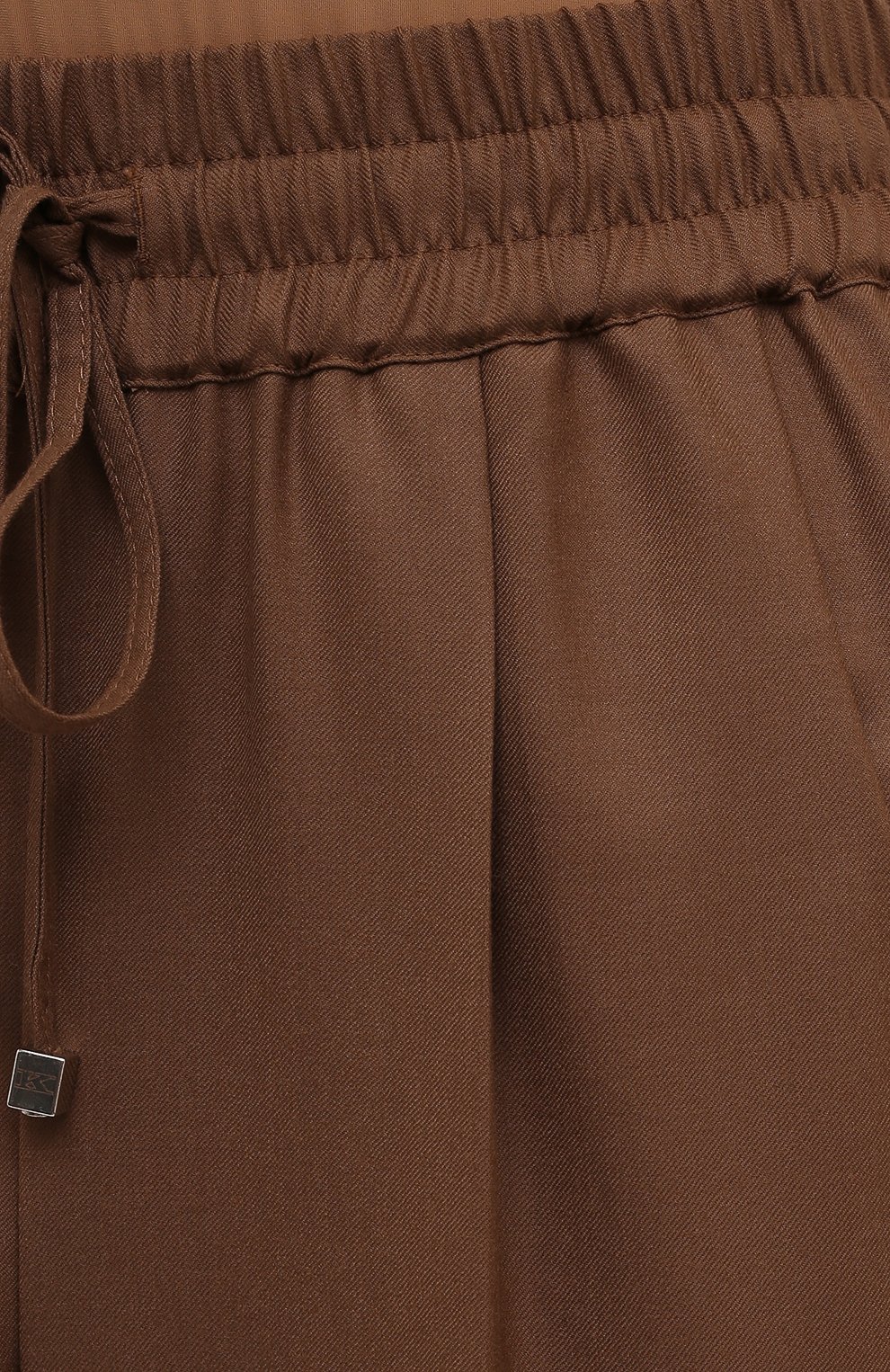 Шерстяные брюки KITON коричневого цвета по цене 185500 руб., арт. D37102K01X48, фото 5 Шерстяные брюки KITON, арт. D37102K01X48, фото 5