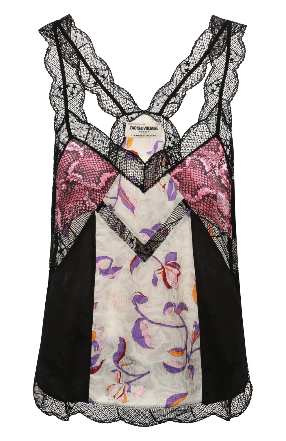 Топ из вискозы и шелка ZADIG AND VOLTAIRE, арт. WWCR00007, фото 1