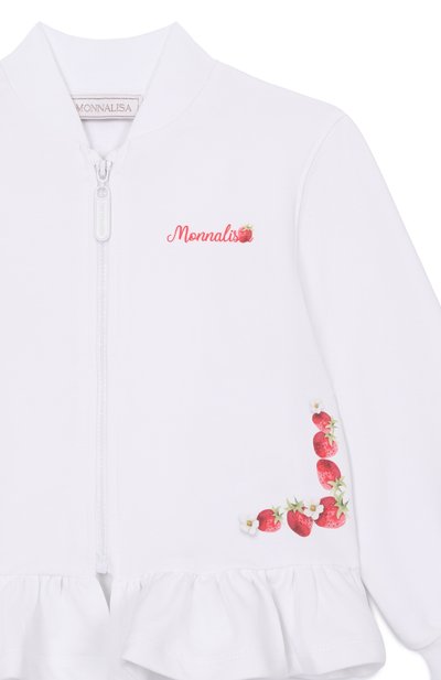 Хлопковая толстовка MONNALISA, арт. 39G803, фото 3