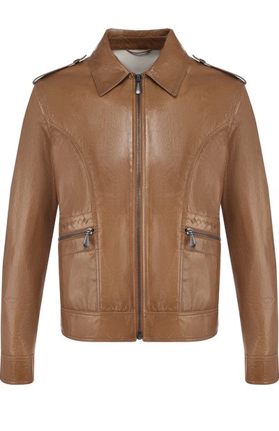 Кожаная куртка на молнии с отложным воротником BOTTEGA VENETA, арт. 513680/VEL00, фото 1