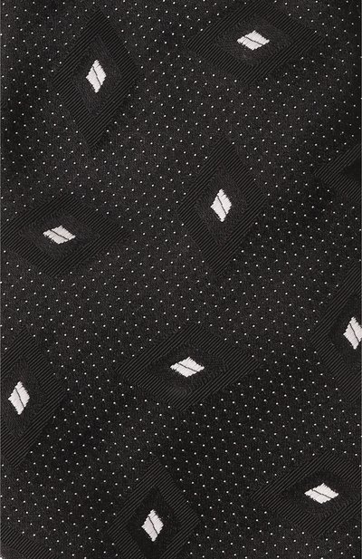 Шелковый галстук GIORGIO ARMANI черного цвета по цене 21600 руб., арт. GM000800/TE13675, фото 4 Шелковый галстук GIORGIO ARMANI, арт. GM000800/TE13675, фото 4