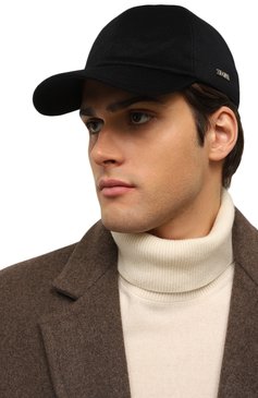 Мужская кашемировая бейсболка ZEGNA темно-синего цвета, арт. E8I09H/B4B | Фото 2 (Материал: Шерсть, Текстиль, Кашемир; Нос: Не проставлено)