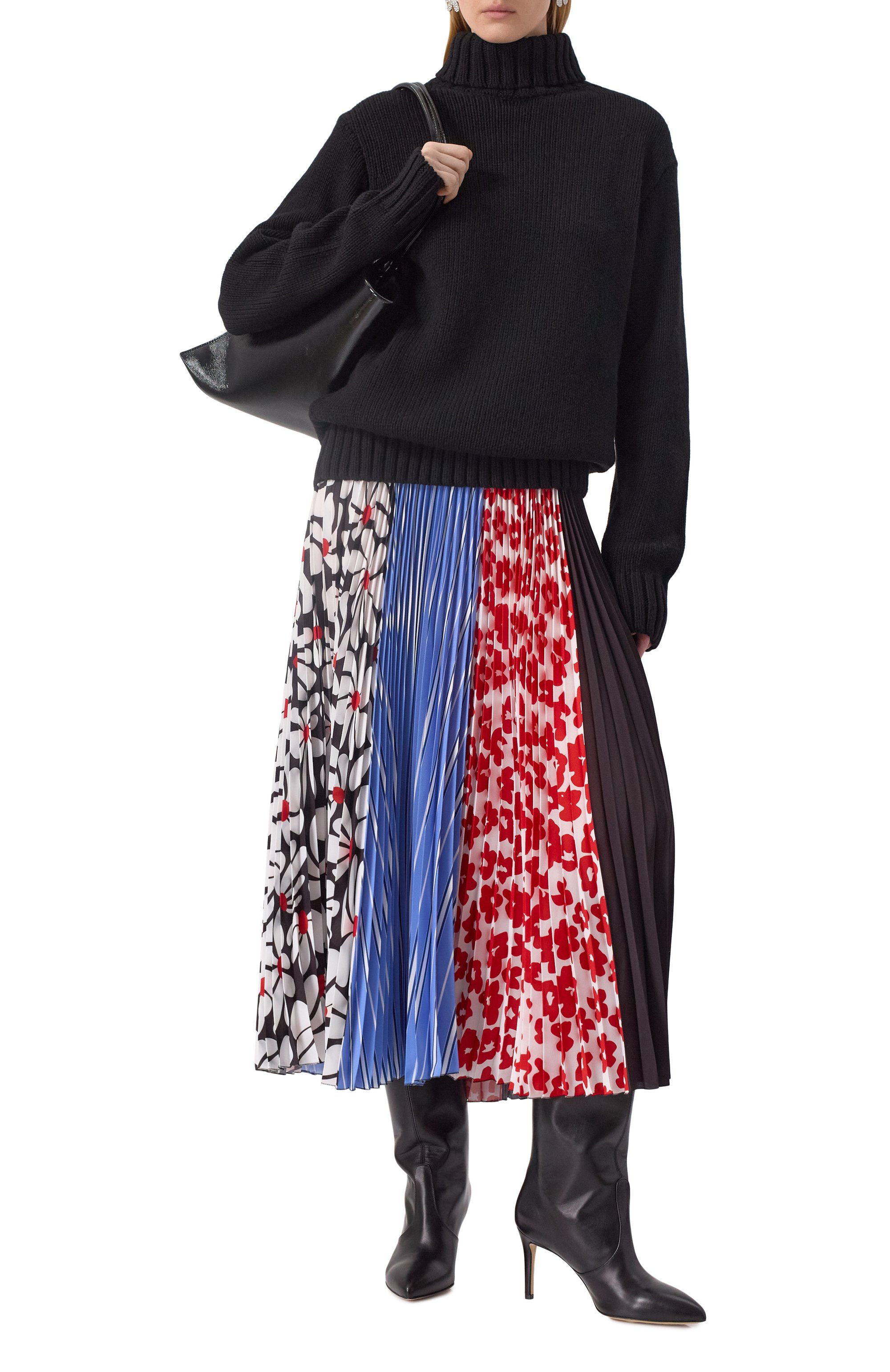 Плиссированная юбка MSGM разноцветного цвета по цене 55750 руб., арт. 3841MDD25P/257265, фото 2 Плиссированная юбка MSGM, арт. 3841MDD25P/257265, фото 2