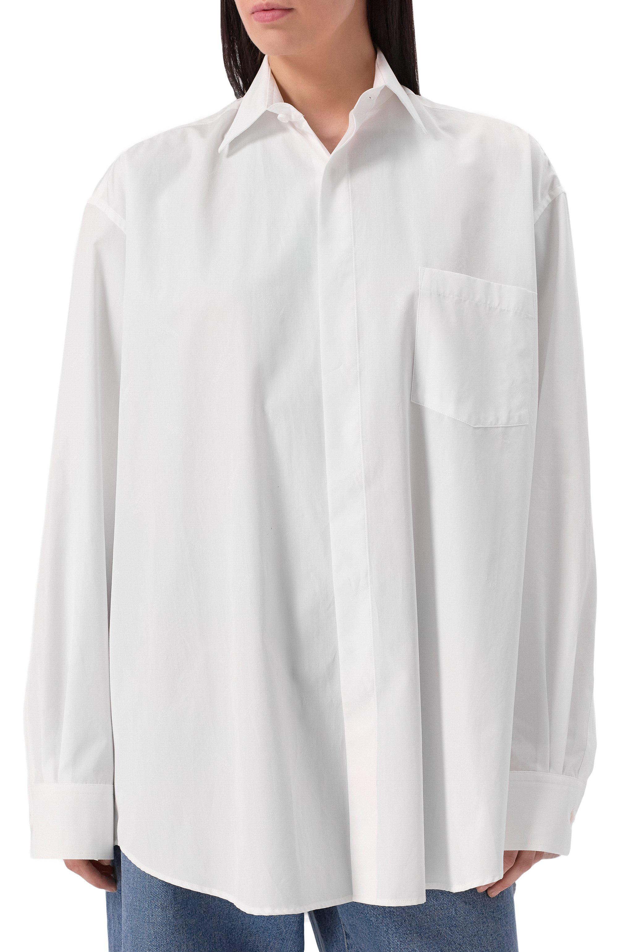 Хлопковая рубашка VETEMENTS, арт. UA66SH400W, фото 7