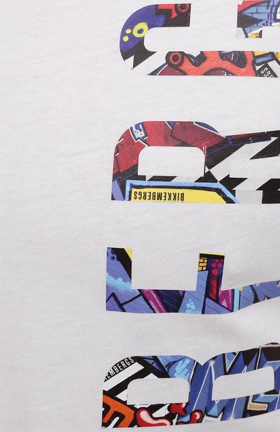 Хлопковая футболка DIRK BIKKEMBERGS белого цвета по цене 7485 руб., арт. VBKB04896, фото 5 Хлопковая футболка DIRK BIKKEMBERGS, арт. VBKB04896, фото 5