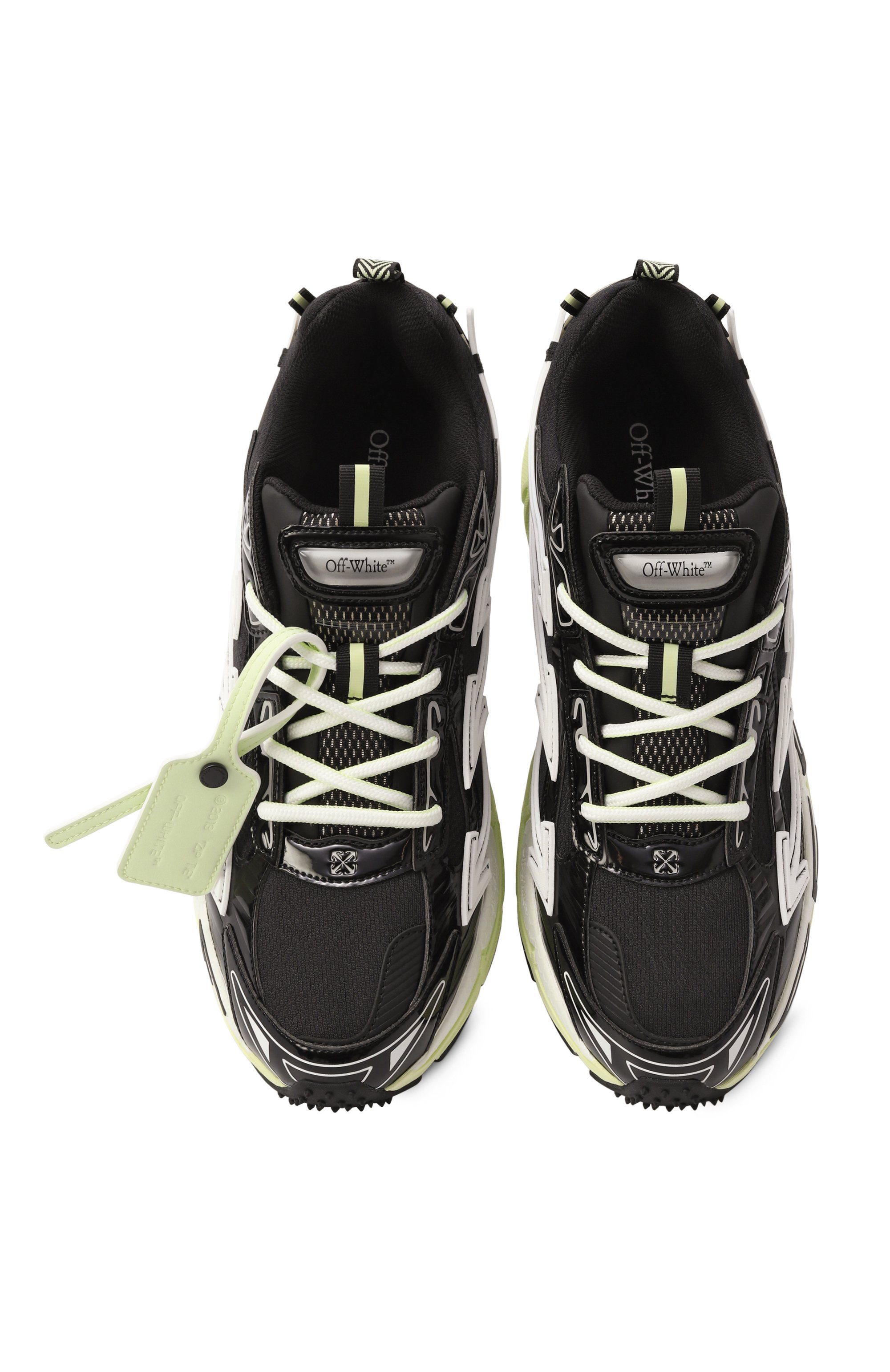 Комбинированные кроссовки be right back OFF-WHITE, арт. 0MIA295S25FAB002, фото 6