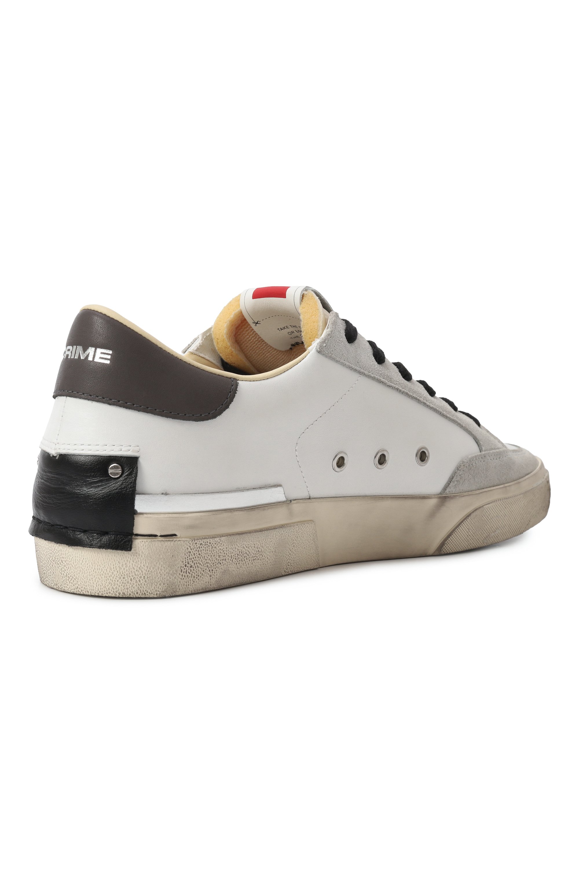 Комбинированные кеды sk8 recut CRIME LONDON белого цвета по цене 23000 руб., арт. 15132AA7, фото 6 Комбинированные кеды sk8 recut CRIME LONDON, арт. 15132AA7, фото 6