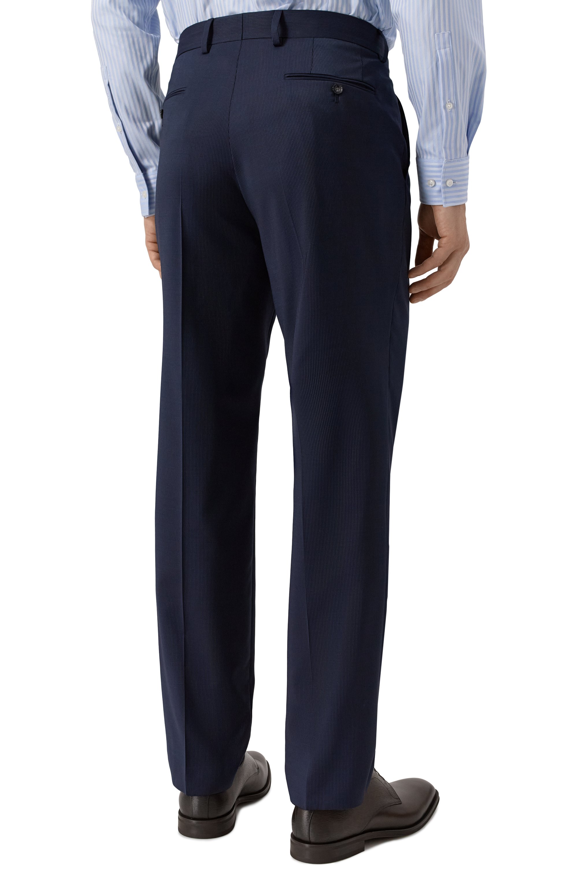 Шерстяной костюм BOSS темно-синего цвета по цене 89950 руб., арт. 50546070, фото 7 Шерстяной костюм BOSS, арт. 50546070, фото 7