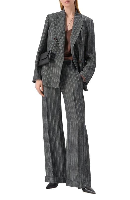 Льняной жакет Brunello Cucinelli MH5427086 Серый  MH5427086 Фото 2