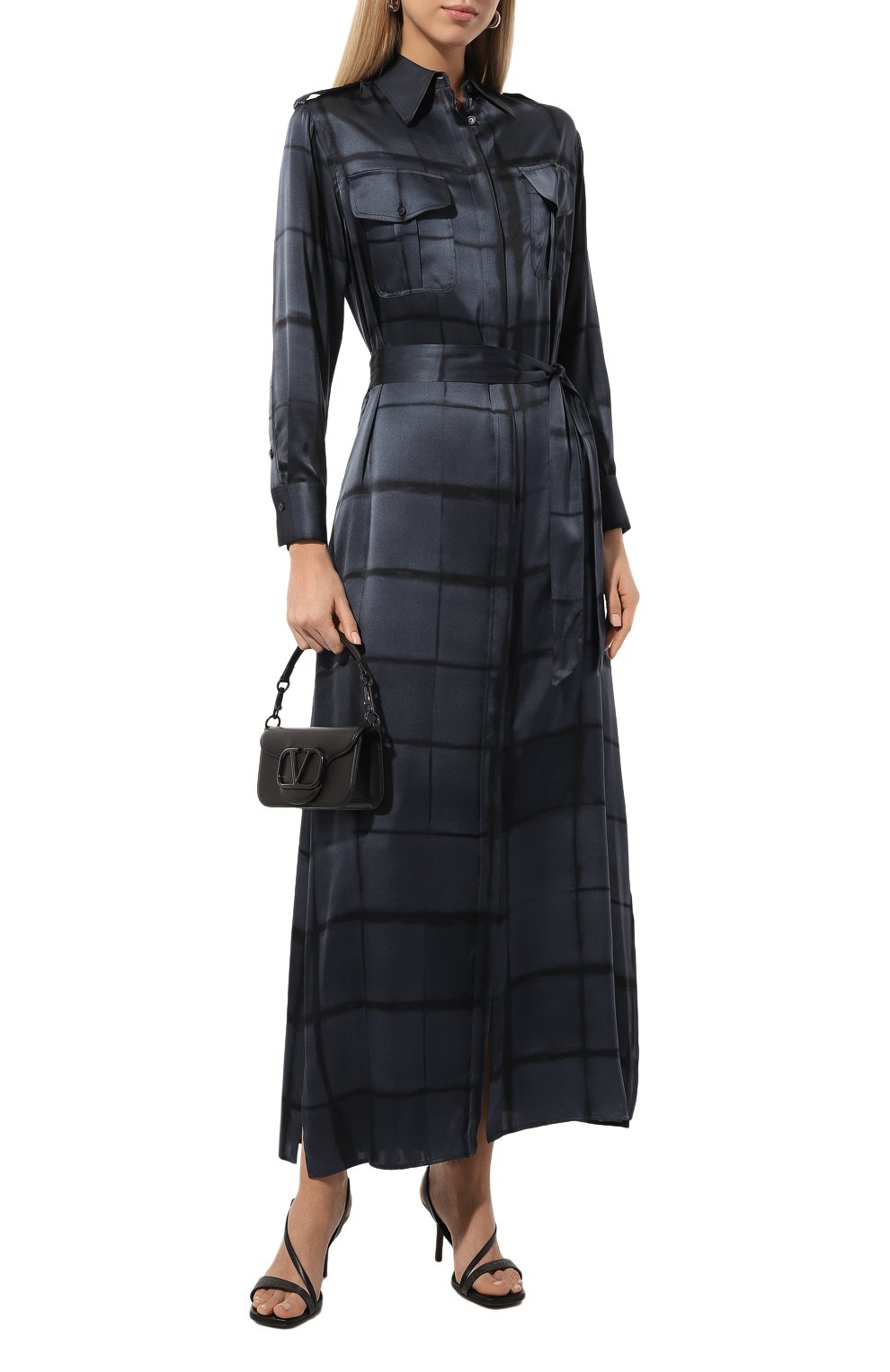 Шелковое платье KITON, арт. D47321K0533E01, фото 2