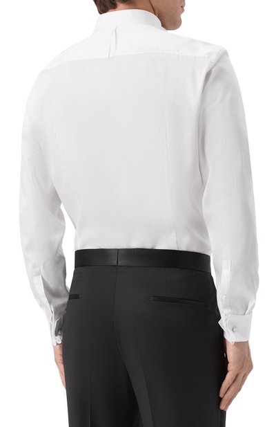 Хлопковая сорочка BOSS белого цвета по цене 22950 руб., арт. 50550662, фото 4 Хлопковая сорочка BOSS, арт. 50550662, фото 4