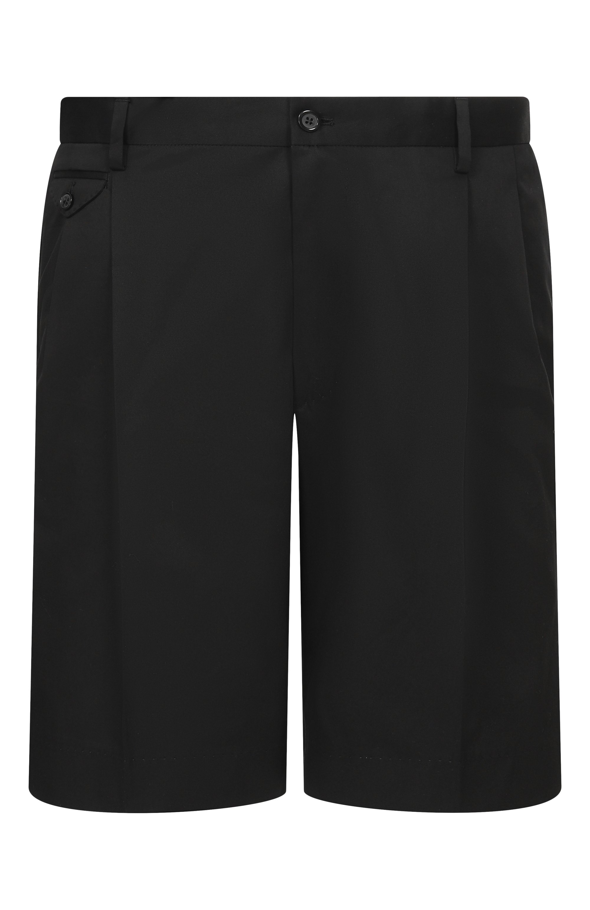 Хлопковые шорты DOLCE & GABBANA черного цвета по цене 72700 руб., арт. GW0MAT/FUFJR, фото 1 Хлопковые шорты DOLCE & GABBANA, арт. GW0MAT/FUFJR, фото 1