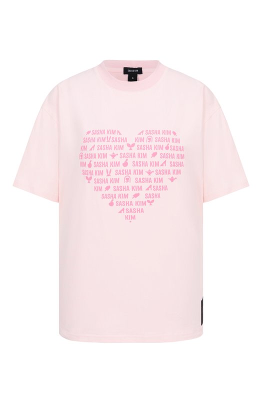 Хлопковая футболка Sasha Kim SK-00000614 Розовый SK-00000614