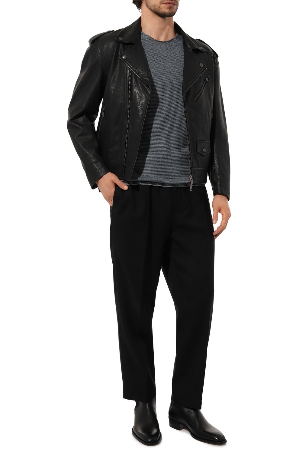 Джемпер из хлопка и кашемира HANNES ROETHER, арт. MEM10PHIS.101.101, фото 2