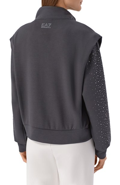 Толстовка с отделкой страза ми EA7, арт. 7W001016/AF24375, фото 4