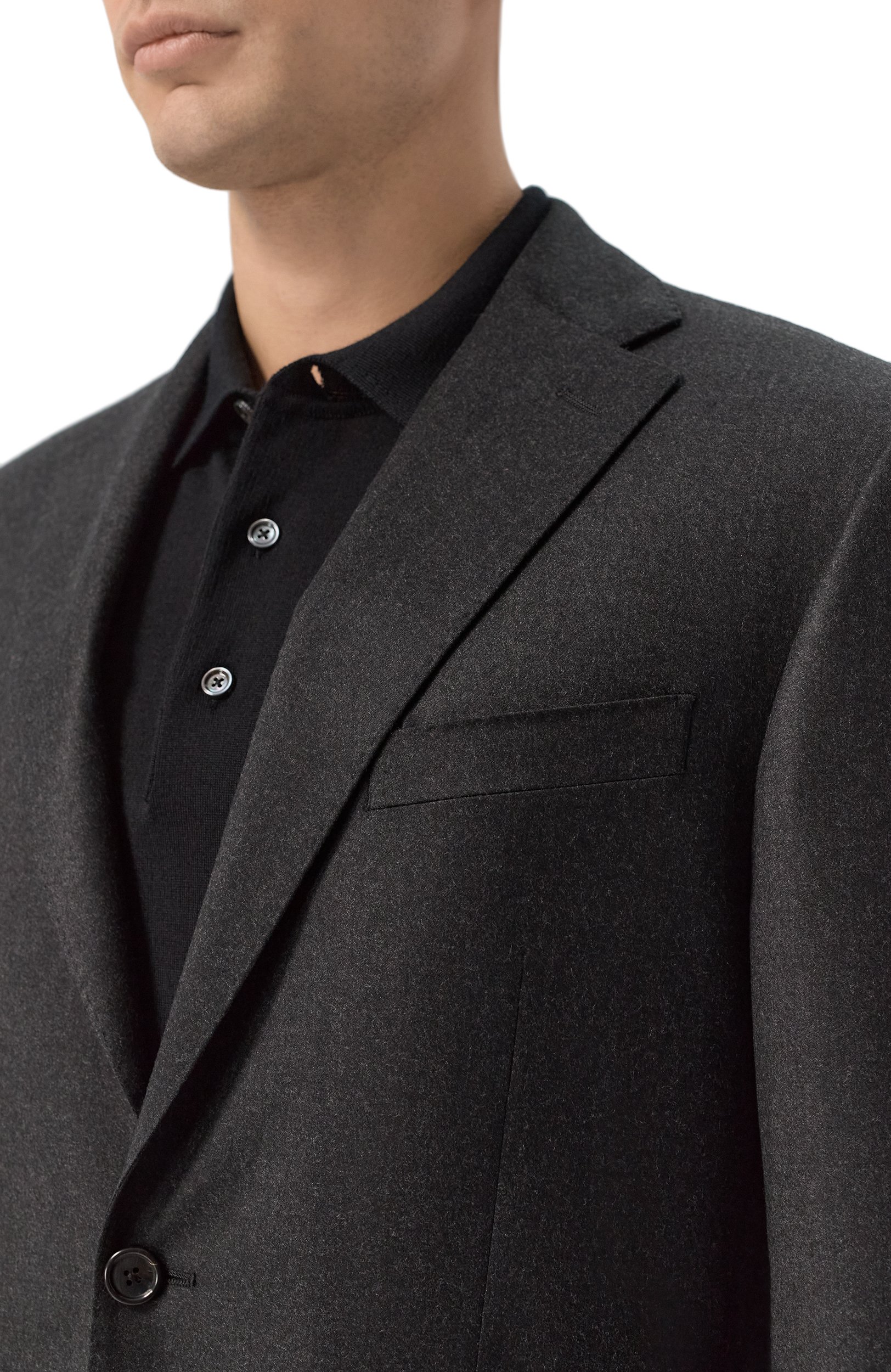 Шерстяной костюм CORNELIANI темно-серого цвета по цене 173000 руб., арт. 286008/2A18581_SET, фото 6 Шерстяной костюм CORNELIANI, арт. 286008/2A18581_SET, фото 6