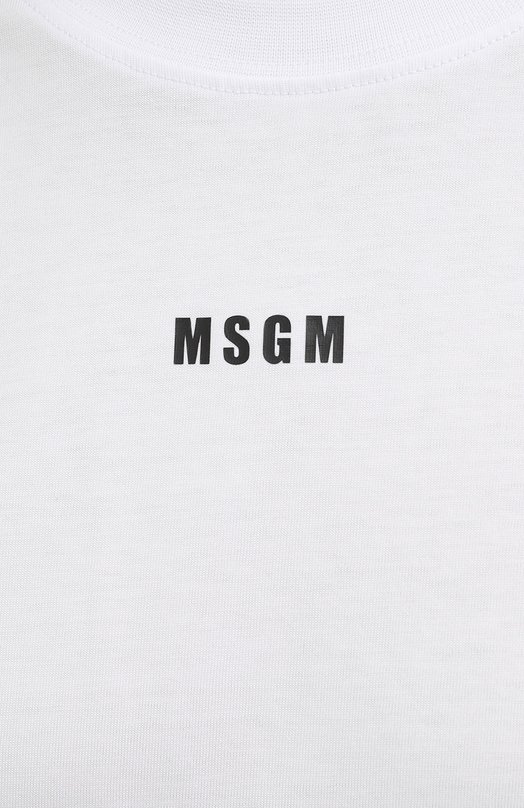 фото Хлопковая футболка msgm