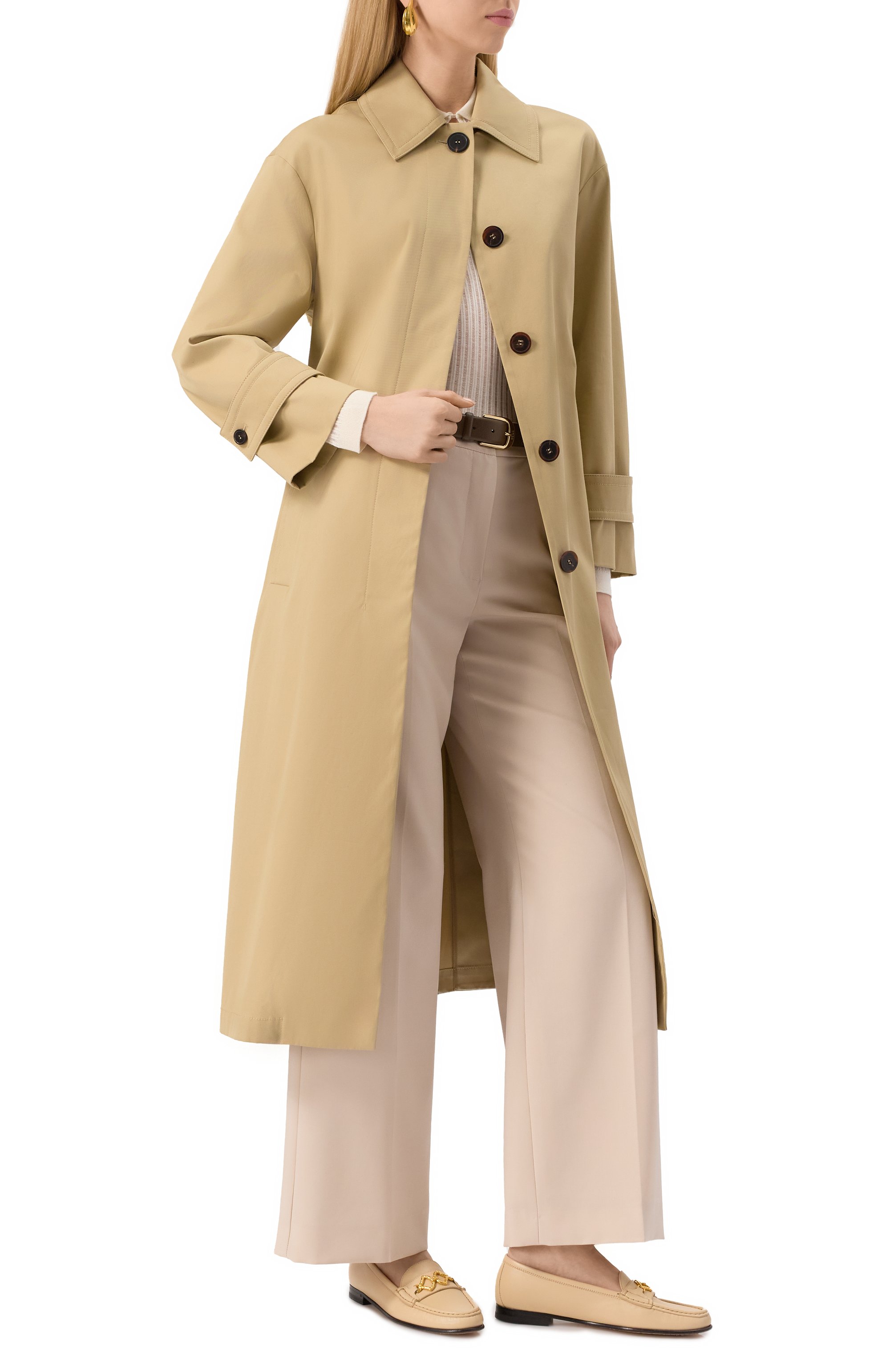 Хлопковый плащ MAX MARA STUDIO, арт. PIST0IA, фото 2