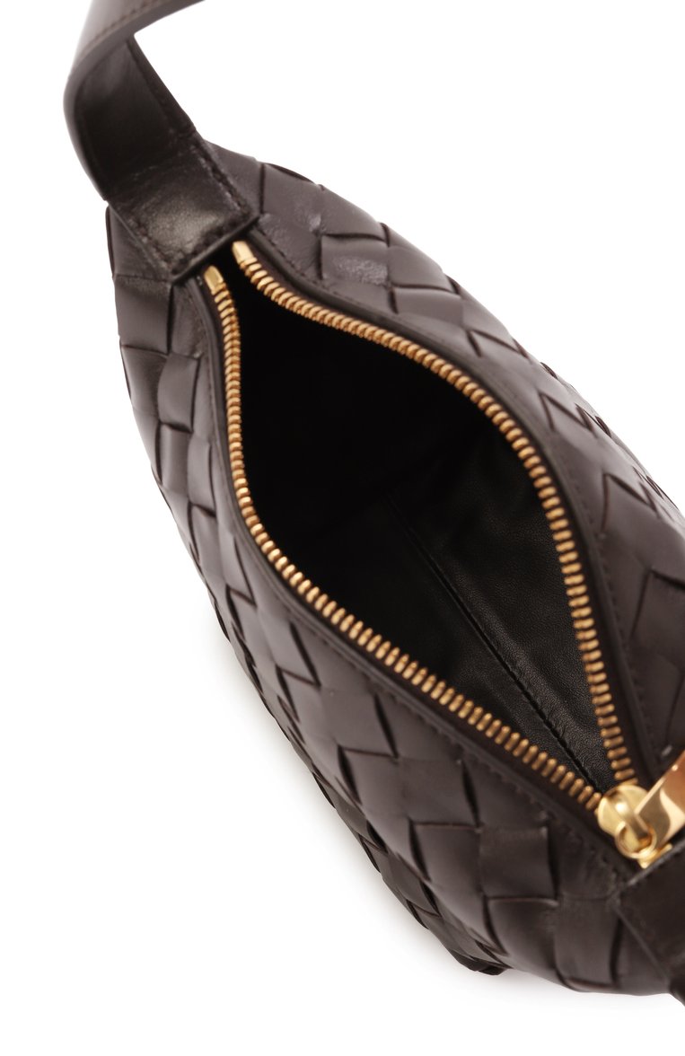 Женская сумка wallace BOTTEGA VENETA темно-коричневого цвета, арт. 776781/V3IV1 | Фото 5 (Размер: small; Материал: Натуральная кожа; Автоматизация ТО: Проставлено; Автоматизация состава: Проставлено)