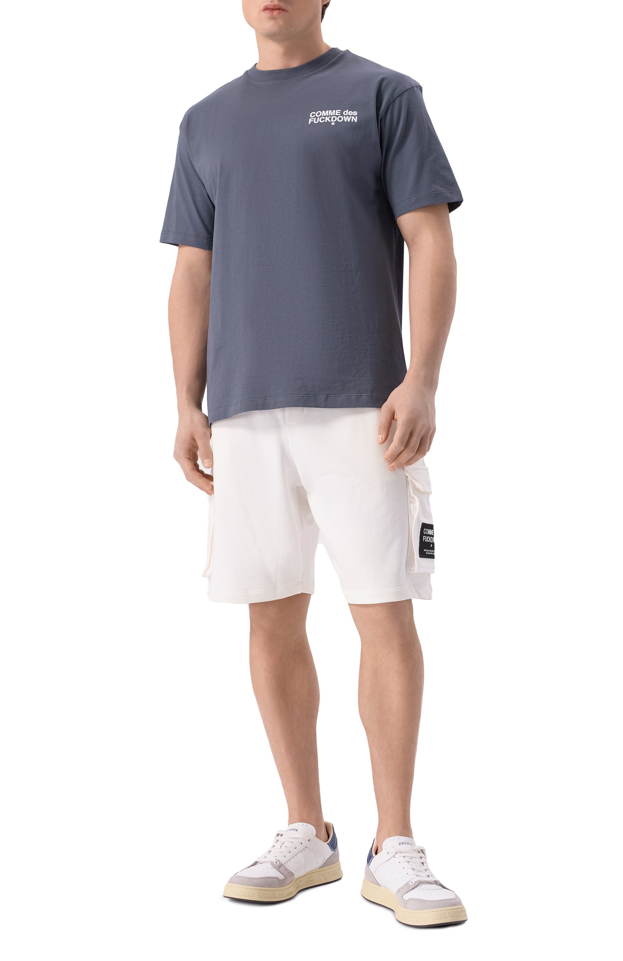 Хлопковые шорты COMME DES FUCKDOWN, арт. CFABM01528, фото 2