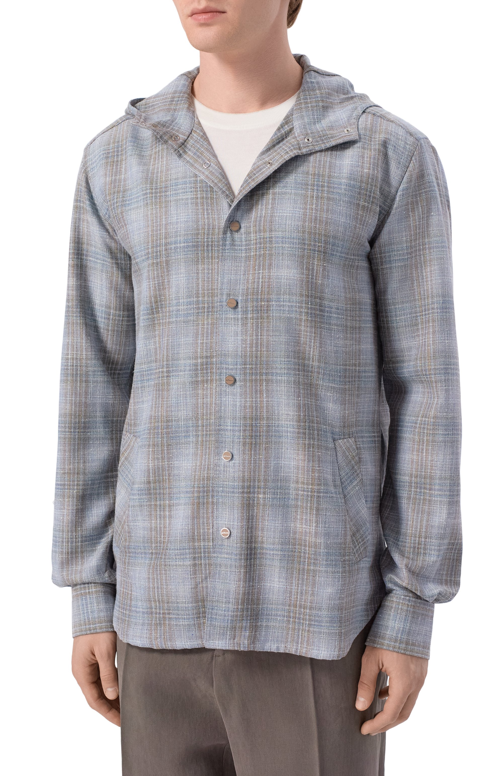 Рубашка из шерсти и ш елка KITON, арт. UMCMARK0628G10, фото 3