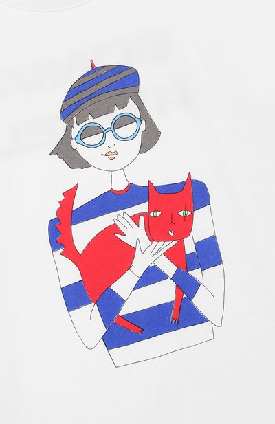 Хлопковая футболка SONIA RYKIEL ENFANT, арт. 20S1TS31, фото 3