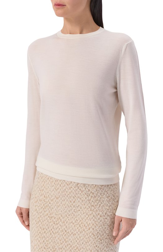 Шерстяной пуловер MVST M0-M25.1MW.K402/34-48 Кремовый  M0-M25.1MW.K402/34-48 Фото 3