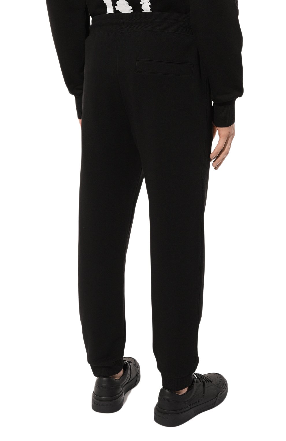 Хлопковые джоггеры HUGO черного цвета по цене 12600 руб., арт. 50494179, фото 4 Хлопковые джоггеры HUGO, арт. 50494179, фото 4