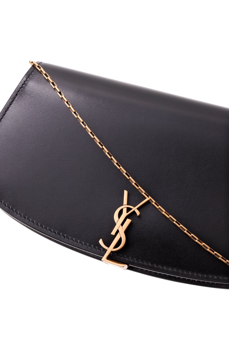 Женский клатч voltaire SAINT LAURENT черного цвета, арт. 799867/0SX0W | Фото 3 (Материал: Натуральная кожа; Размер: mini; Женское Кросс-КТ: Вечерняя сумка, Клатч-клатчи; Автоматизация ТО: Проставлено; Автоматизация состава: Проставлено)