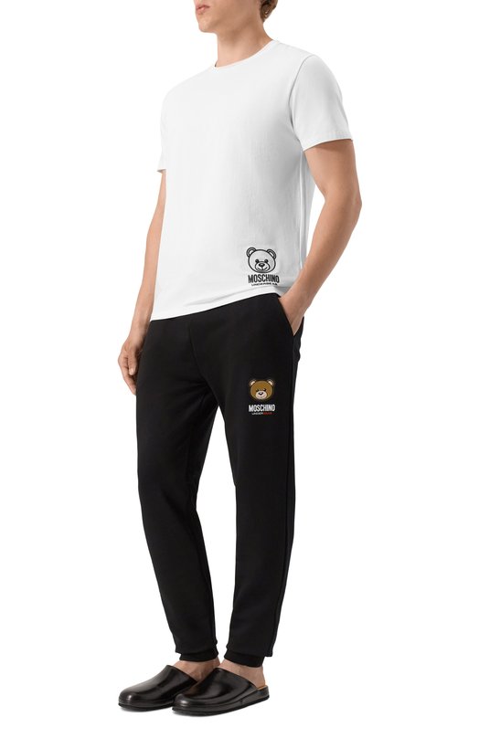 Хлопковая футболка Moschino A0703/4406 Белый  A0703/4406 Фото 2