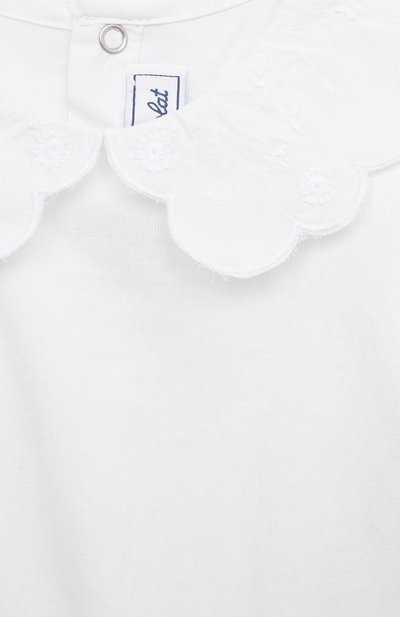 Хлопковое боди TARTINE ET CHOCOLAT белого цвета по цене 6345 руб., арт. TV11001/1M-12M, фото 3 Хлопковое боди TARTINE ET CHOCOLAT, арт. TV11001/1M-12M, фото 3