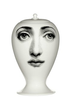 Ваза buonanotte FORNASETTI черно-белого цвета, арт. F0R-10410 | Фото 1 (Ограничения доставки: fragile-2)