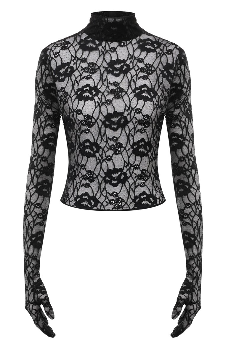 Женская черная водолазка SAINT LAURENT купить в интернет-магазине ЦУМ ...