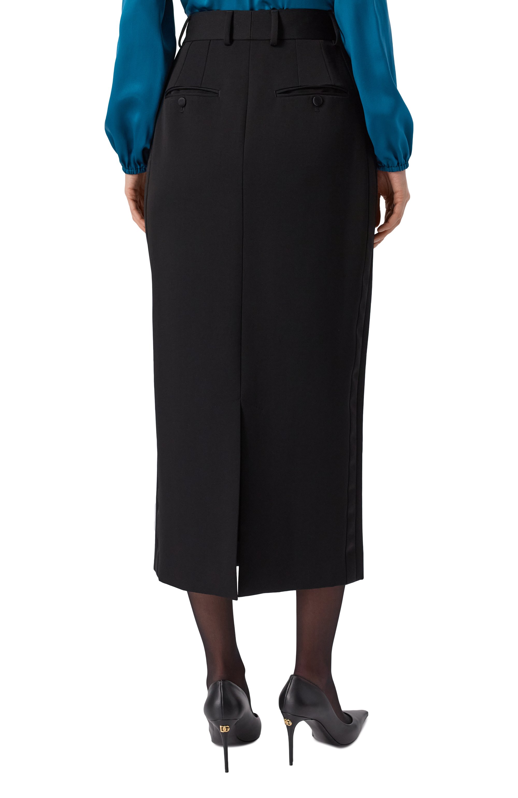 Юбка из шерсти и шелка DOLCE & GABBANA, арт. F4CZ8T/FU21E, фото 4