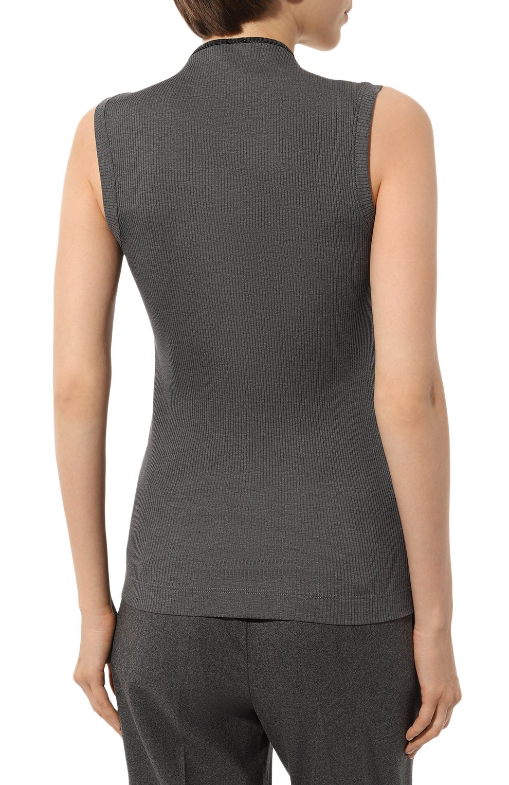 Хлопковый топ BRUNELLO CUCINELLI, арт. MG902BP398, фото 4