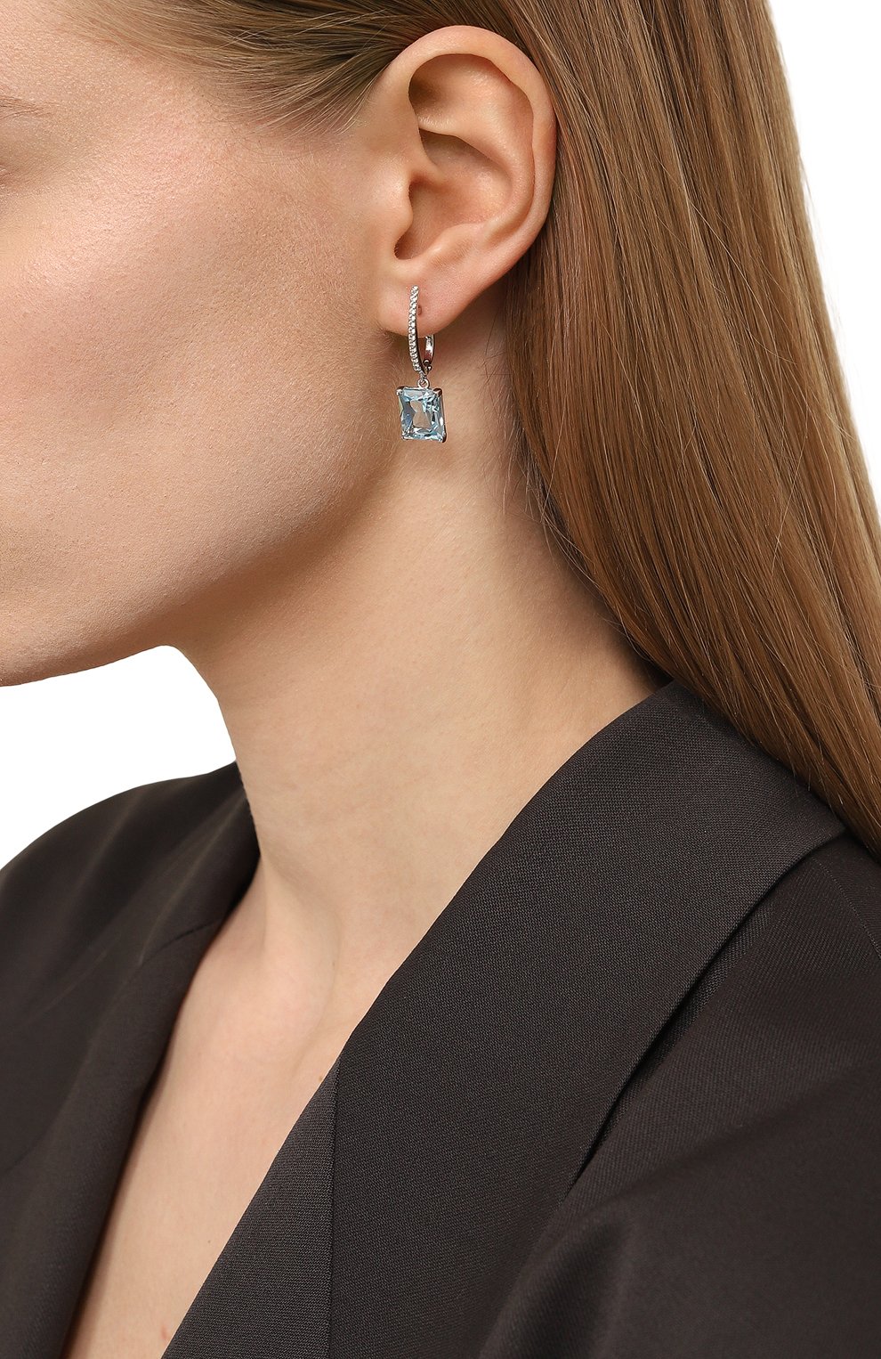 Серьги с голубыми топазами SECRETS JEWELRY, арт. СГТБС00507, фото 2