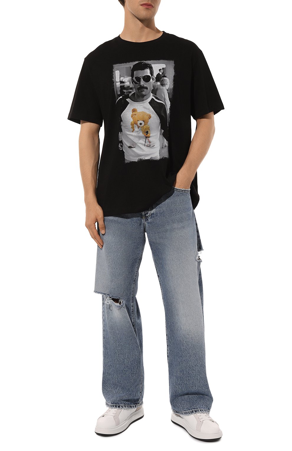 Хлопковый футболка BISIBIGLIO, арт. QUEEN WITH TEDDY, фото 2