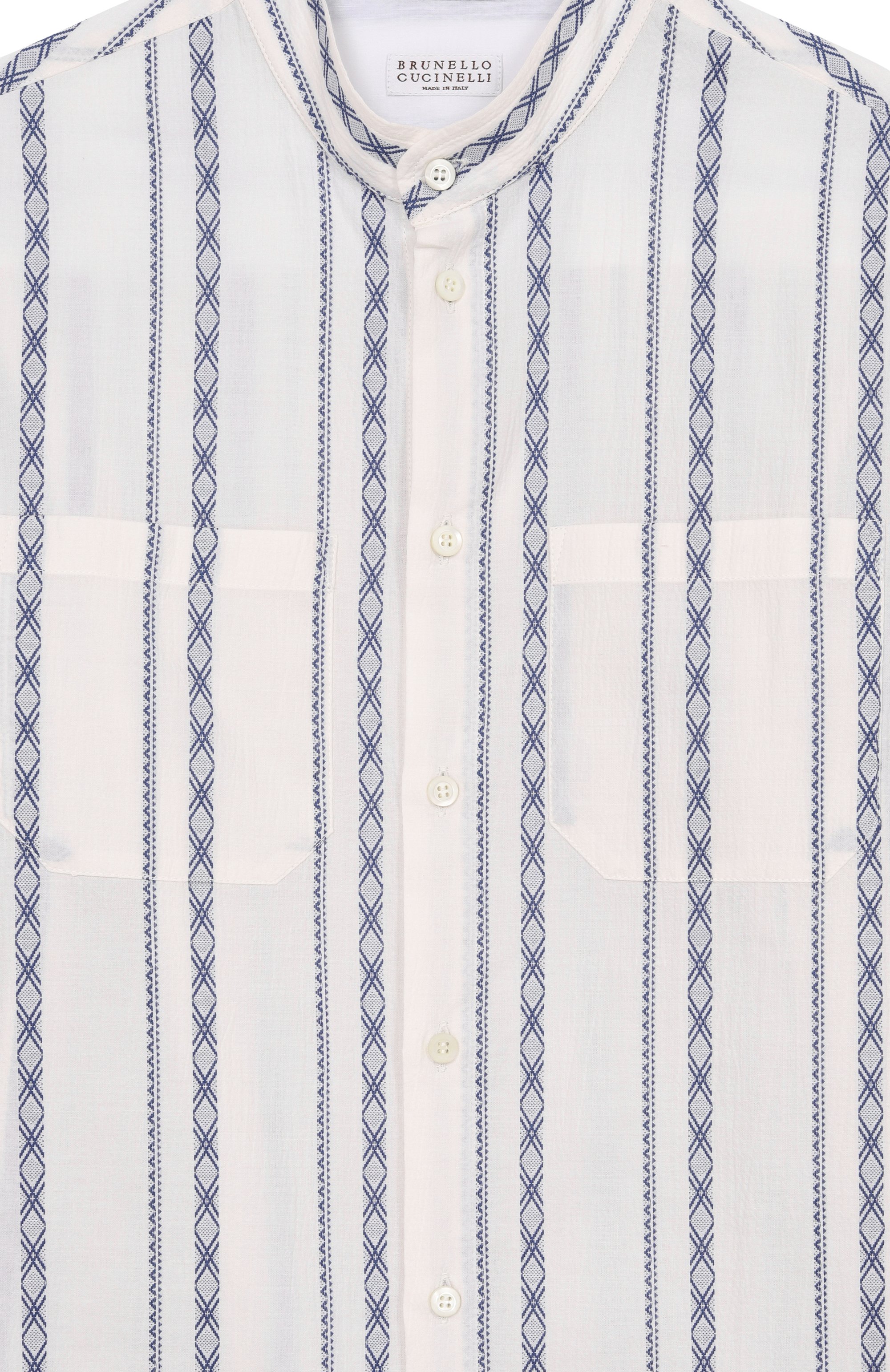 Хлопковая рубашка BRUNELLO CUCINELLI, арт. BA687C330C, фото 3