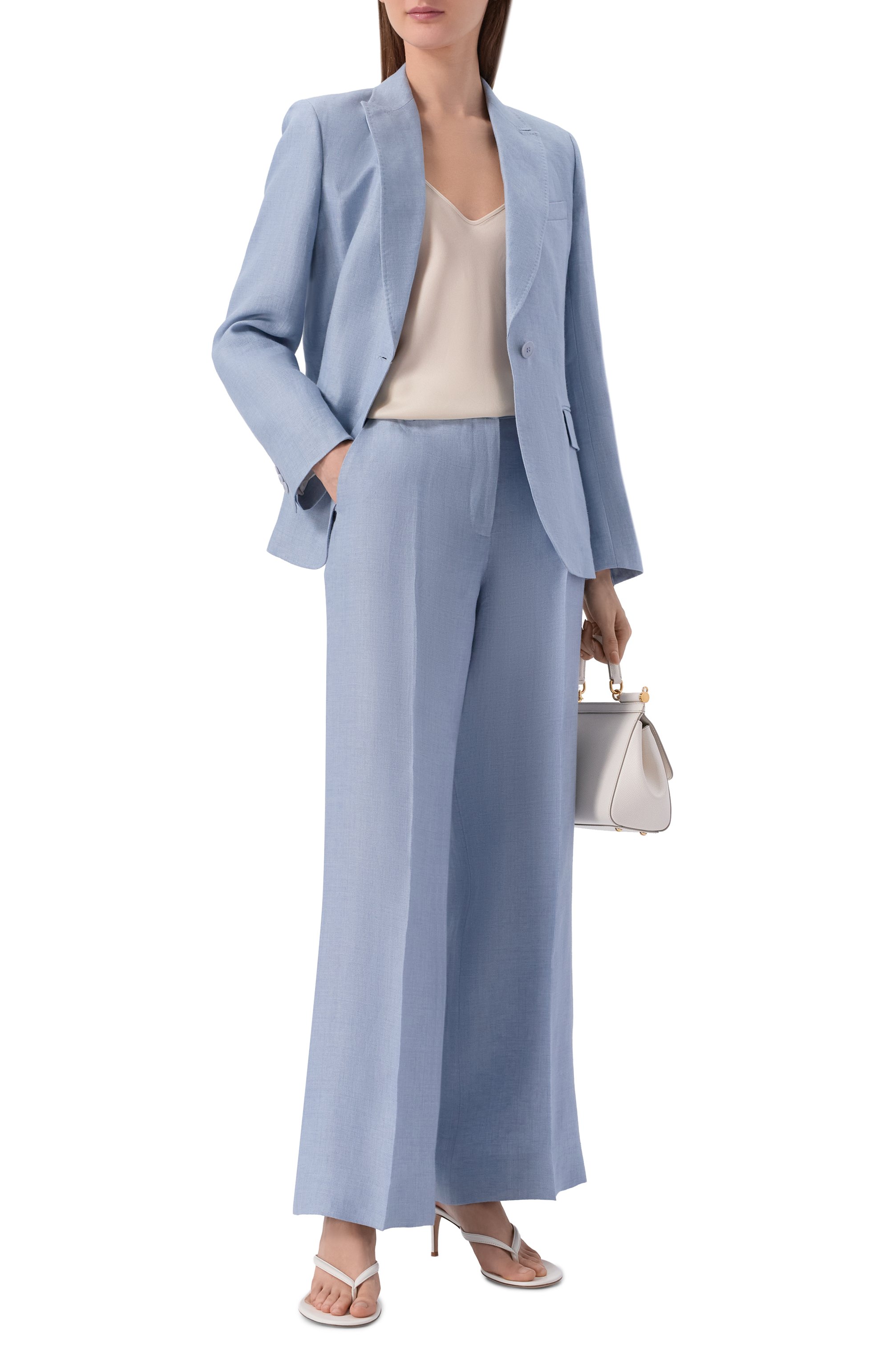 Льняные брюки WEEKEND MAX MARA, арт. WKDMALIZIA, фото 2