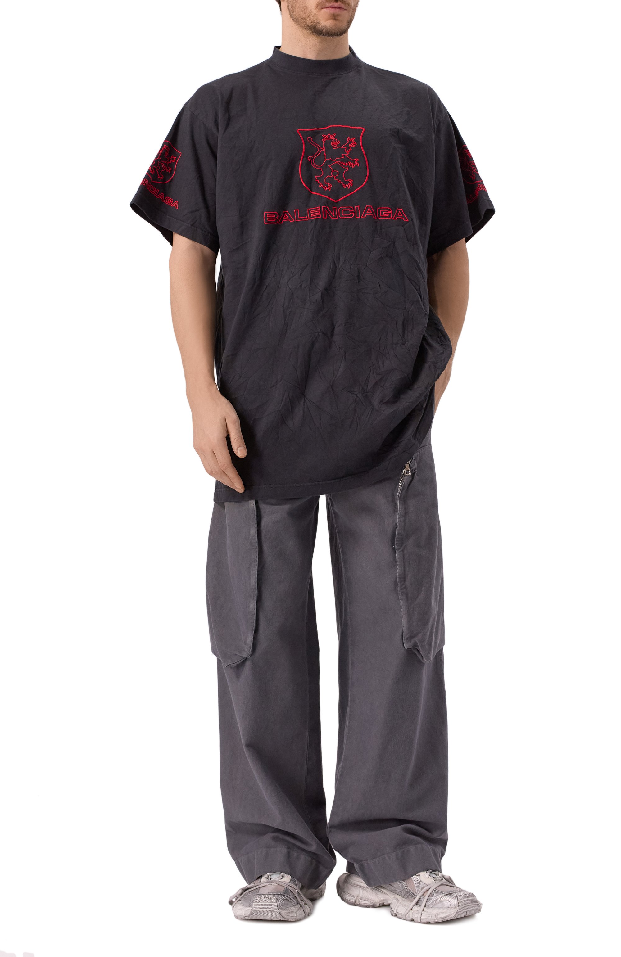 Хлопковая футболка BALENCIAGA, арт. 787349/TRVR9, фото 2