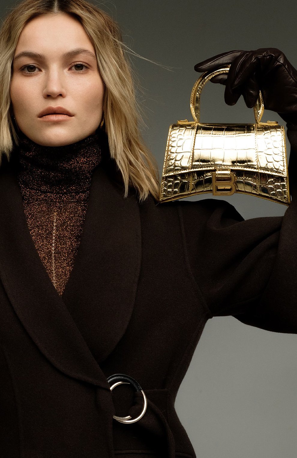 Сумка hourglass xs BALENCIAGA золотого цвета по цене 187500 руб., арт. 592833/1S49M, фото 7 Сумка hourglass xs BALENCIAGA, арт. 592833/1S49M, фото 7