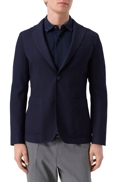Пиджак из шерсти и хлопка BOSS, арт. 50545828, фото 5