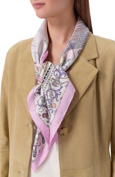 Женский шелковый платок FERRAGAMO, арт. 311595/999