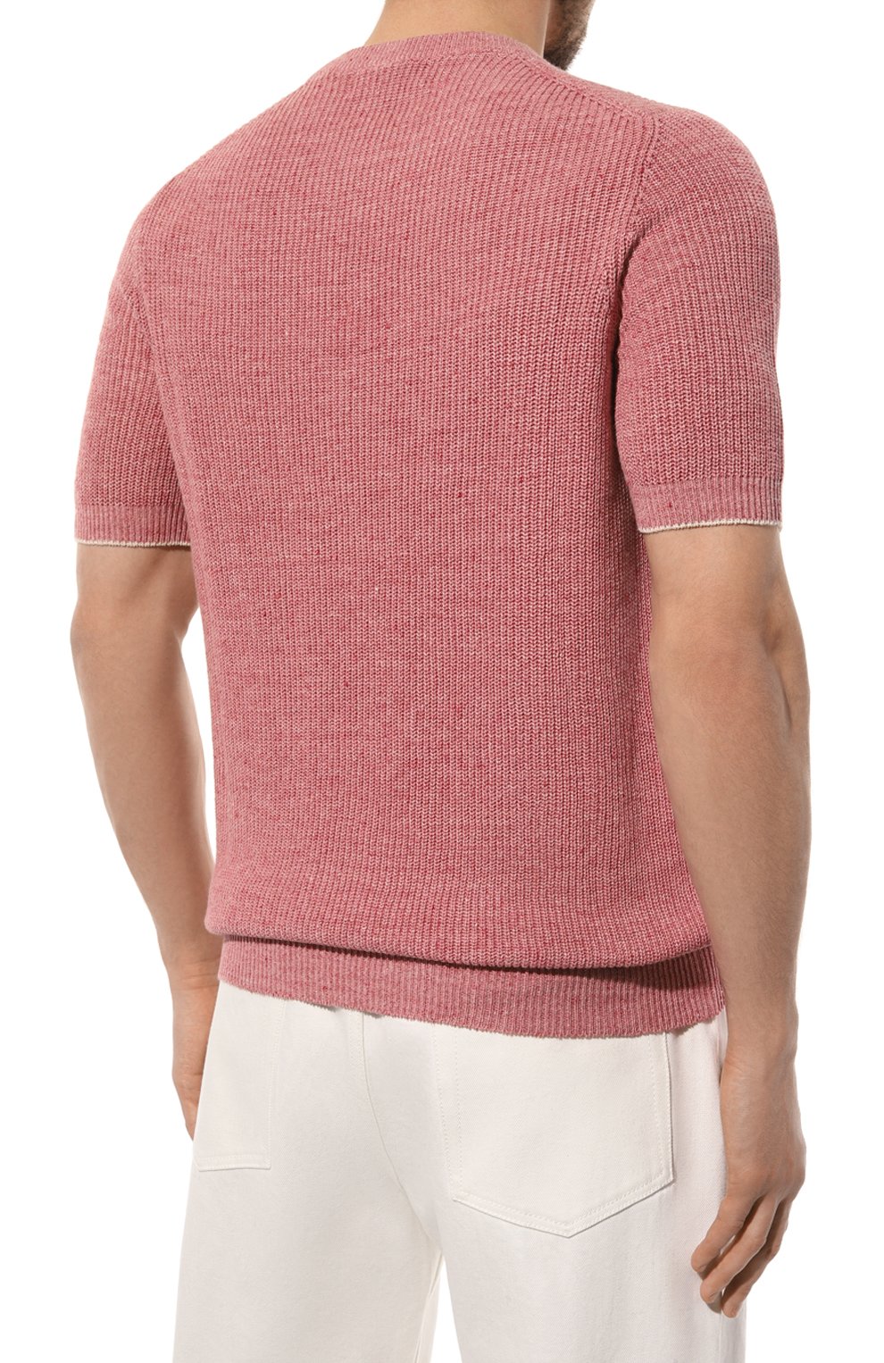 Джемпер изо льна и хлопка BRUNELLO CUCINELLI, арт. M2L70B2257, фото 4