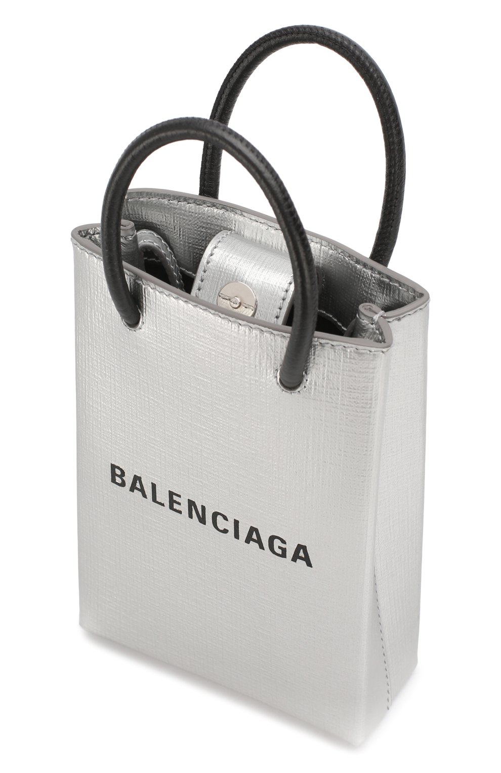 Кожаный чехол shopping для телефона BALENCIAGA, арт. 593826/0AI4N, фото 4