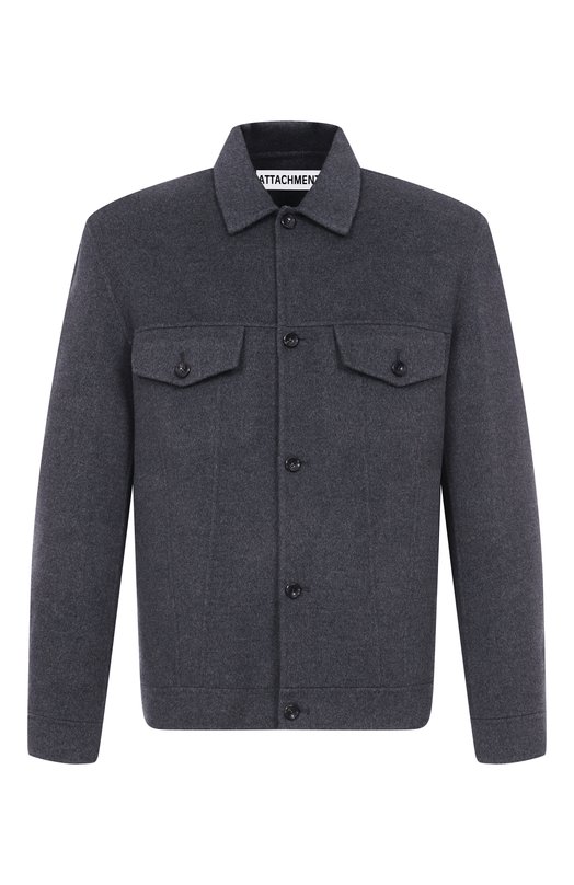 Куртка-рубашка из шерсти и кашемира Attachment AB52-039 Серый AB52-039